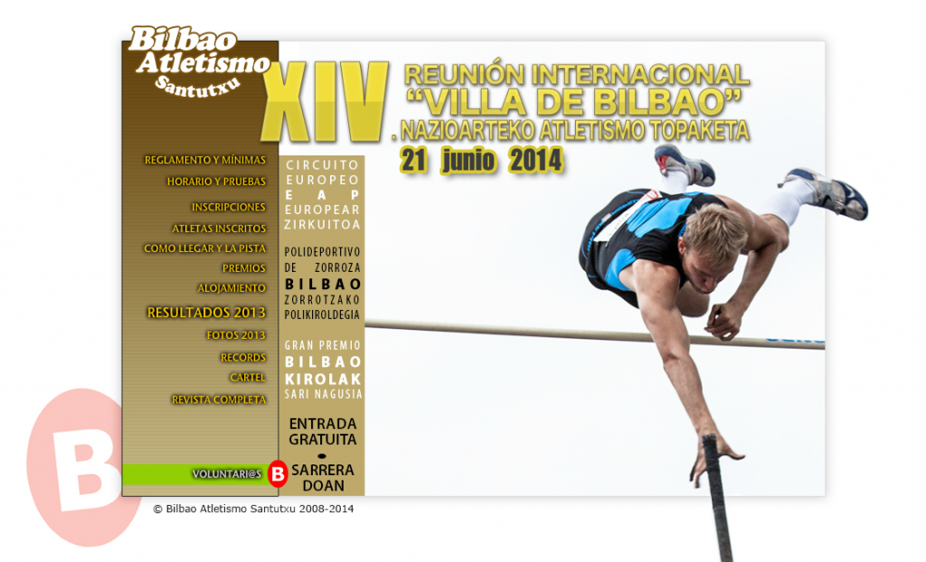 REUNIÓN INTERNACIONAL  VILLA DE BILBAO  NAZIOARTEKO ATLETISMO TOPAKETA   Bilbao Atletismo Santutxu